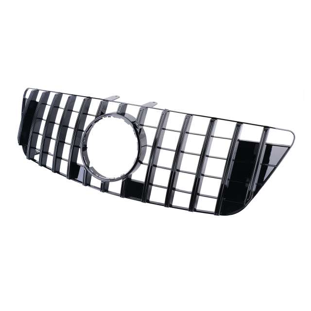 Kühlergrill glanz Schwarz GT Panamericana passend für Mercedes M-Klasse W164 Facelift