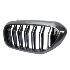 Nieren Grill Carbon Look Doppelsteg passend für BMW 5er G30 G31 Vorfacelift