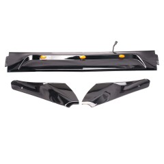 Spoilerlippe Frontlippe mit LED GLANZ SCHWARZ für Mercedes Sprinter W906 906