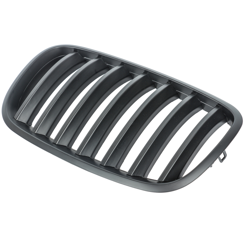 Nieren Grill matt Schwarz Einzelsteg passend für BMW X5 E70 E71