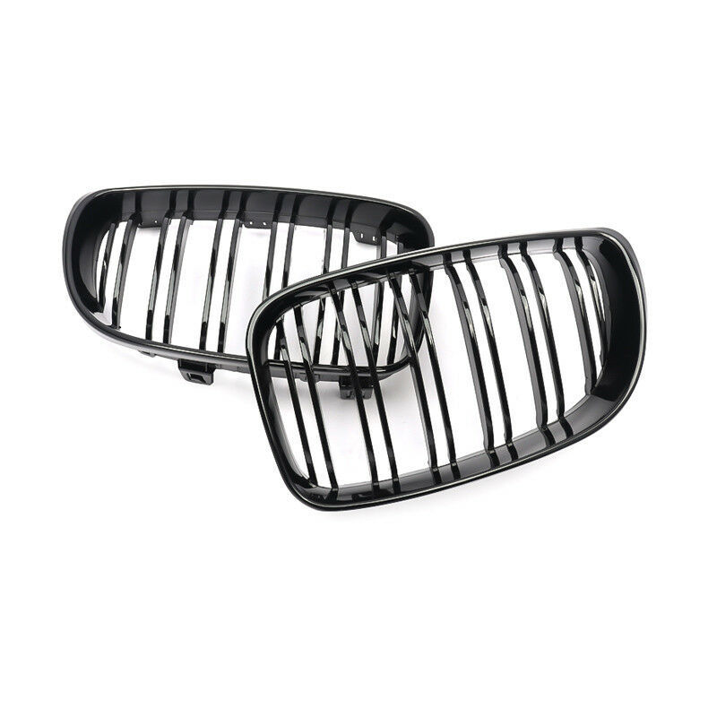 Nieren Grill glanz Schwarz Doppelsteg passend für BMW 1er E81 Facelift