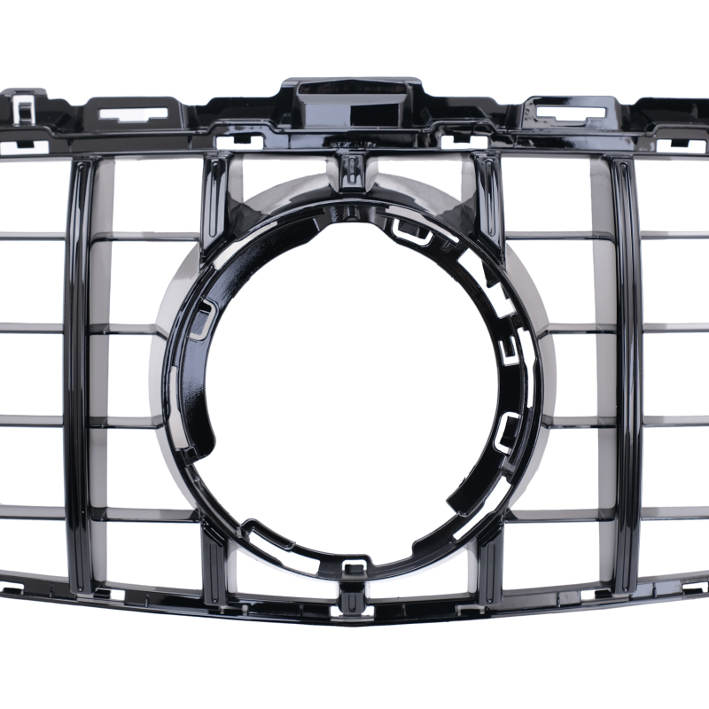 Kühlergrill glanz Schwarz GT Panamericana Grill ohne Kamera Passend für Mercedes C-Klasse W205 S205 C205 A205 Facelift