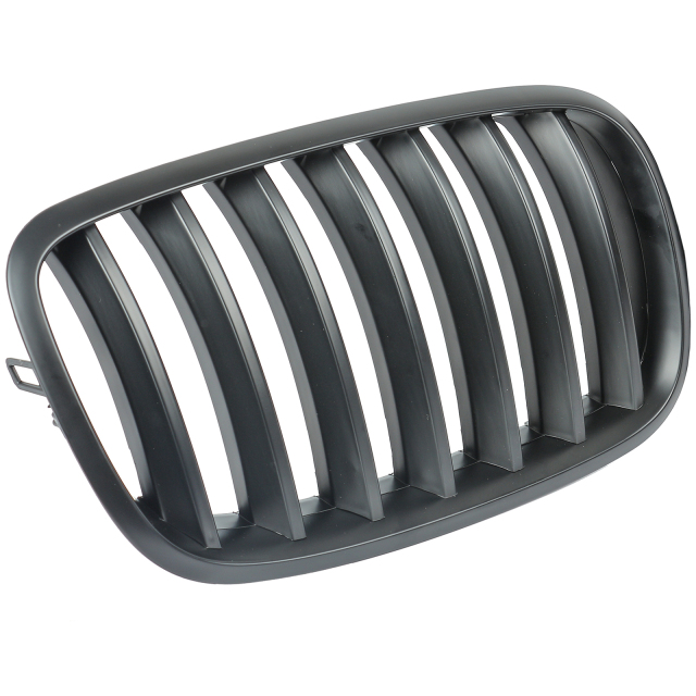 Nieren Grill matt Schwarz Einzelsteg passend für BMW X5 E70 E71