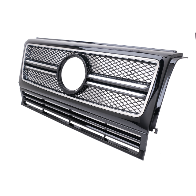 Kühlergrill glanz Schwarz AMG Look passend für Mercedes G-Klasse W463