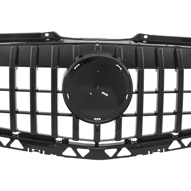 Kühlergrill Glanz Schwarz GT Panamericana Grill Passend für Mercedes-Benz Sprinter W906 Facelift Bj. ab 09.2013-