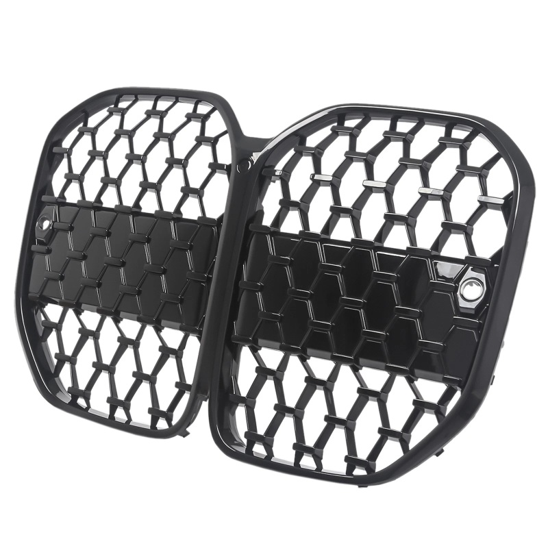 Nieren Grill glanz Schwarz Mesh-Design passend für BMW 4er G22 G23