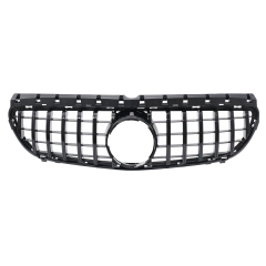Kühlergrill glanz Schwarz GT Panamericana passend für Mercedes B-Klasse W246 W242 Facelift