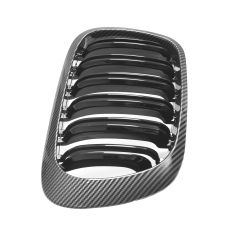 Nieren Grill Carbon Look Doppelsteg passend für BMW 3er Coupe E46 Vorfacelift
