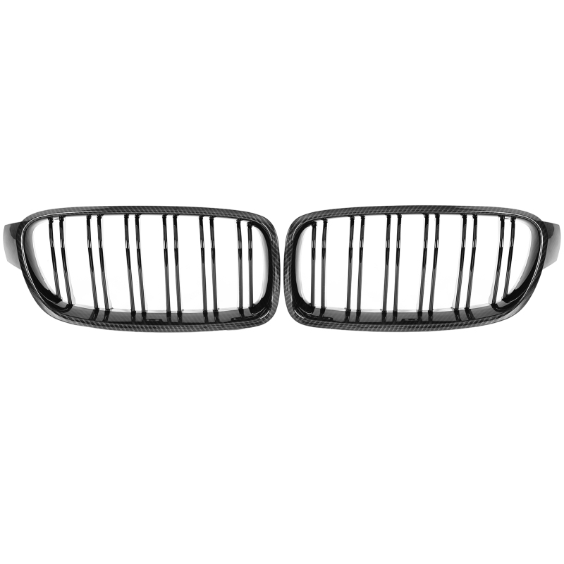 Nieren Grill Carbon Look Doppelsteg passend für BMW 3er F30 F31