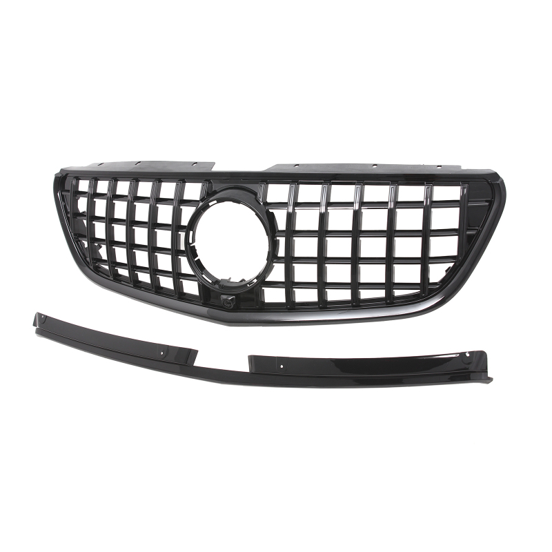 Kühlergrill glanz Schwarz GT Panamericana passend für Mercedes VITO W447 Vorfacelift