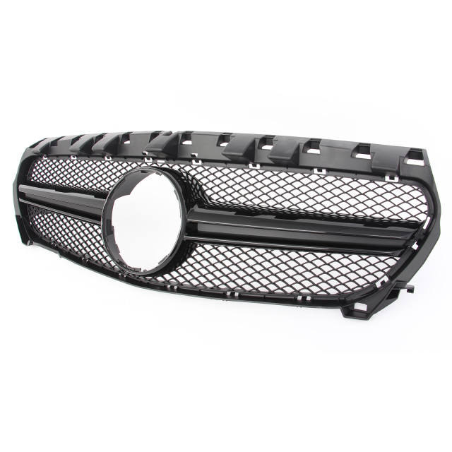 Kühlergrill glanz Schwarz AMG Look passend für Mercedes CLA C117 X117 Vorfacelift