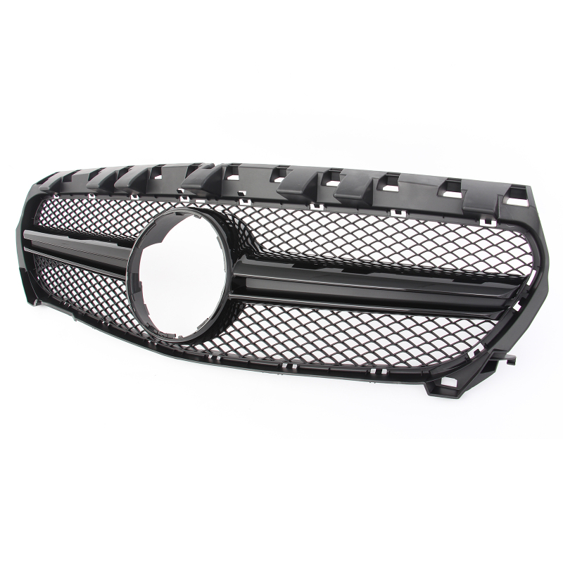 Kühlergrill glanz Schwarz AMG Look passend für Mercedes CLA C117 X117 Vorfacelift