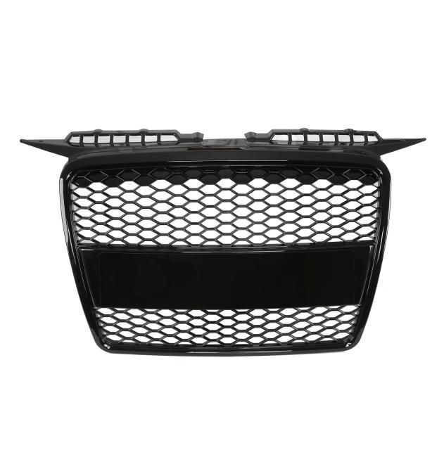 Passt für Audi A3 8P Waben Grill Kühlergrill Front Grill Schwarz Glanz bis 2008