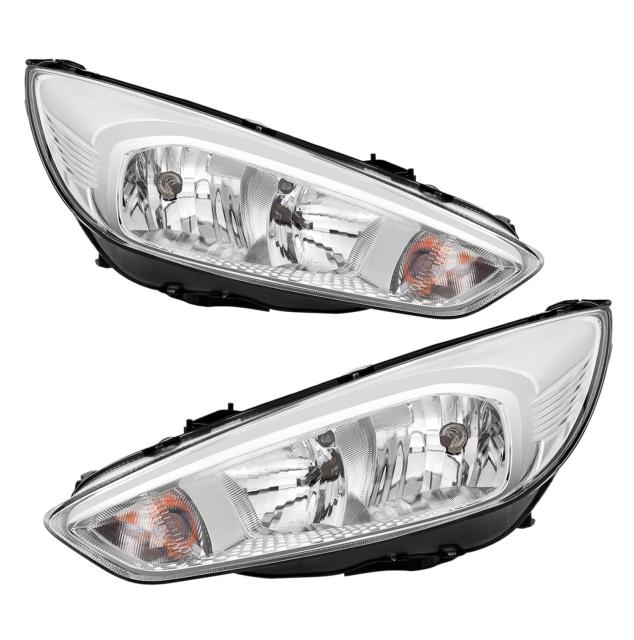 2x Alu Front Scheinwerfer für Ford Focus III MK3 Facelift Hauptscheinwerfer