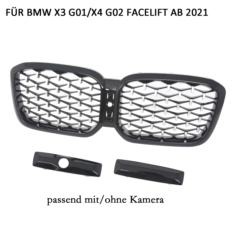Nieren Grill Chrome EXKLUSIV passend für BMW X3 G01 G02 Facelift
