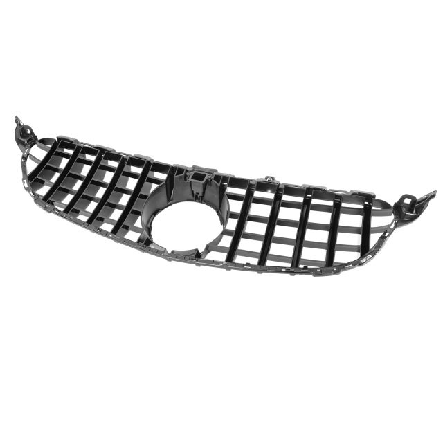 Kühlergrill glanz Schwarz GT Panamericana passend für Mercedes C-Klasse W205 S205 C205 A205 Vorfacelift