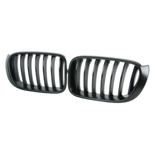 Nieren Grill matt Schwarz Einzelsteg passend für BMW X3 F25 F26 Facelift