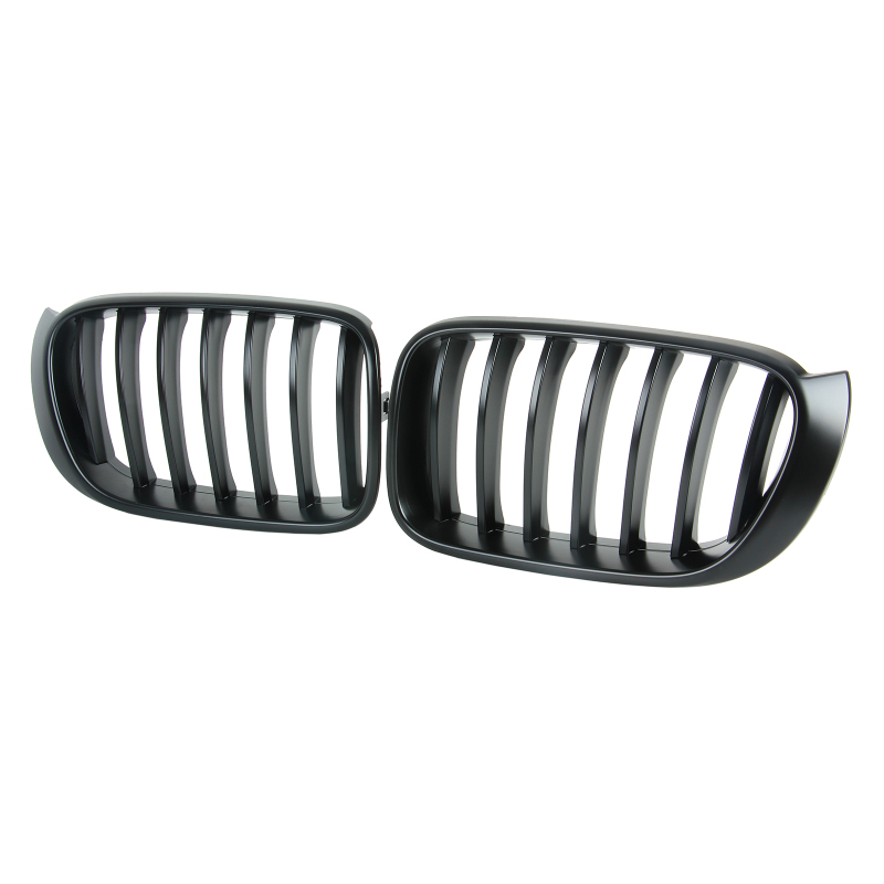 Nieren Grill matt Schwarz Einzelsteg passend für BMW X3 F25 F26 Facelift