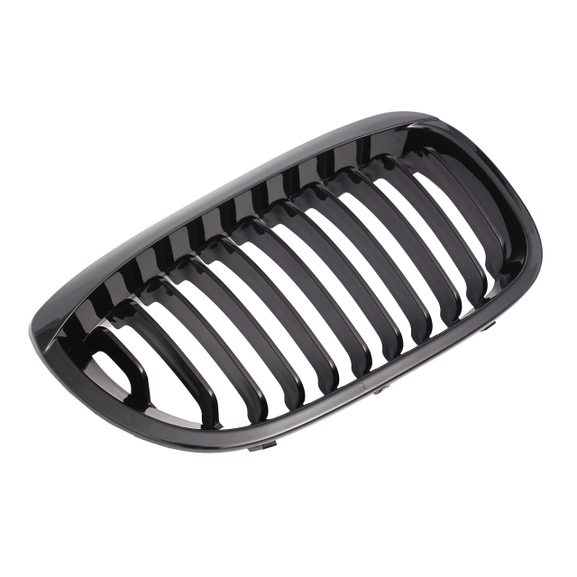 Nieren Grill glanz Schwarz Einzelsteg passend für BMW 3er Coupe E46 Facelift