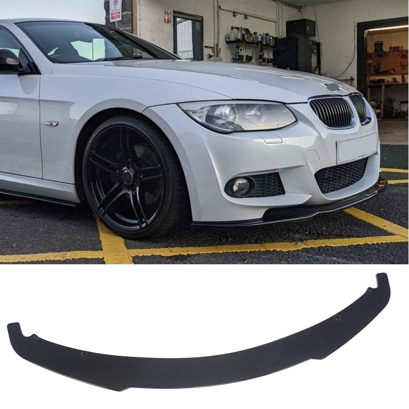 Spoilerlippe Frontlippe GLANZ SCHWARZ für BMW 3er E90 E91 E92 E93 M Paket
