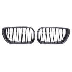 Nieren Grill Carbon Look Doppelsteg passend für BMW 3er E46 Facelift