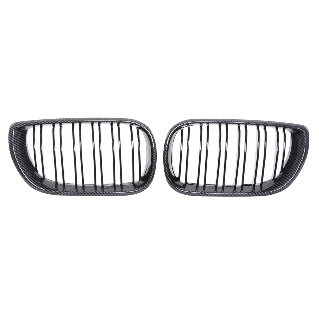Nieren Grill Carbon Look Doppelsteg passend für BMW 3er E46 Facelift