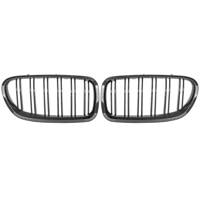 Nieren Grill Carbon Look Doppelsteg passend für BMW 5er F10 F11