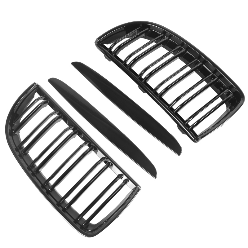Nieren Grill glanz Schwarz Doppelsteg passend für BMW 3er E90 E91 Vorfacelift