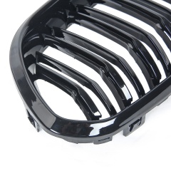 Nieren Grill glanz Schwarz Doppelsteg passend für BMW 1er F20 F21 Facelift