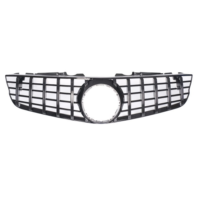 Kühlergrill glanz Schwarz GT Panamericana passend für Mercedes SL R230 Zweite Facelift