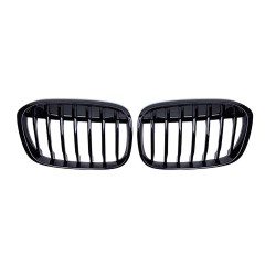 Nieren Grill glanz Schwarz Einzelsteg passend für BMW X1 F48 Vorfacelift