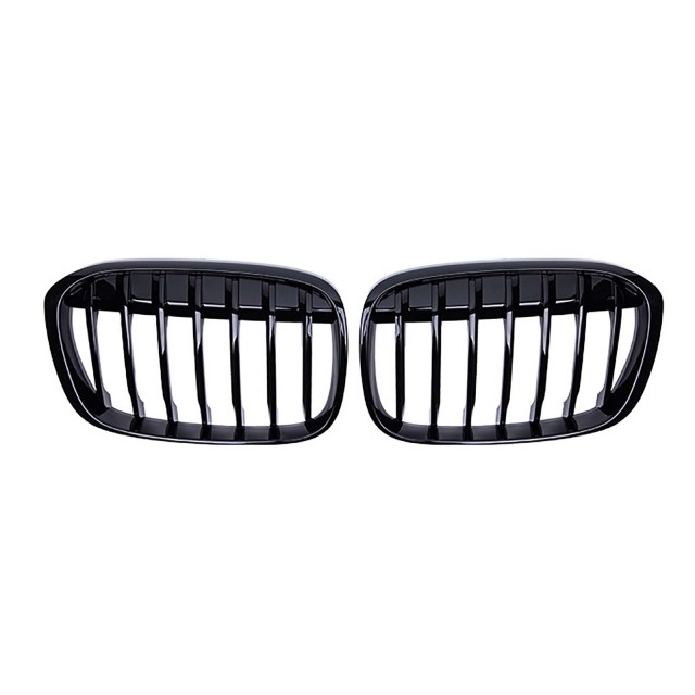 Nieren Grill glanz Schwarz Einzelsteg passend für BMW X1 F48 Vorfacelift