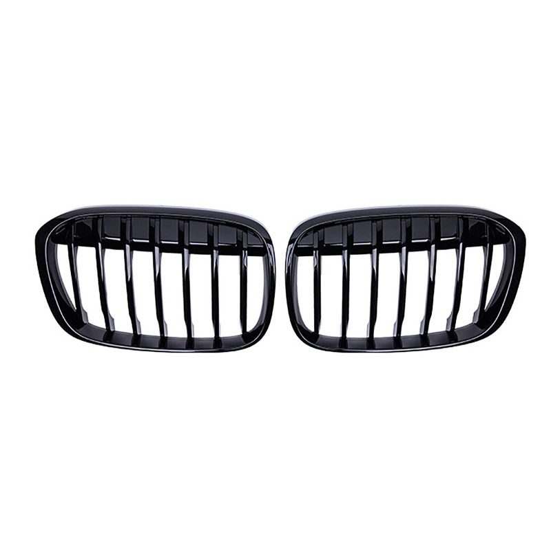 Nieren Grill glanz Schwarz Einzelsteg passend für BMW X1 F48 Vorfacelift