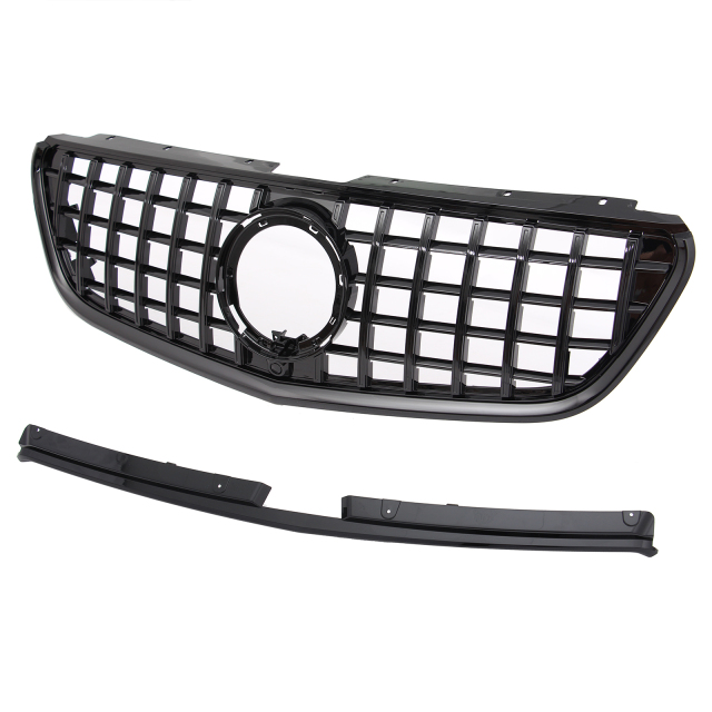 Kühlergrill glanz Schwarz GT Panamericana passend für Mercedes VITO W447 Facelift