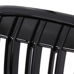 Nieren Grill glanz Schwarz Doppelsteg passend für BMW X1 F48 Facelift