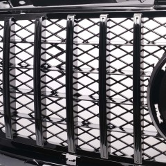 Kühlergrill glanz Schwarz GT Panamericana Grill Passend für Mercedes-Benz Sprinter W906 Facelift Bj. ab 08.2013 mit Netz