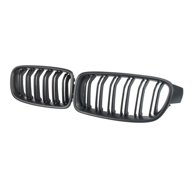 Nieren Grill matt Schwarz Doppelsteg passend für BMW 3er F30 F31