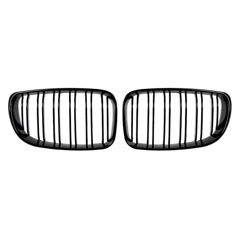 Nieren Grill glanz Schwarz Doppelsteg passend für BMW 1er E81 Facelift