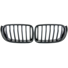 Nieren Grill matt Schwarz Einzelsteg passend für BMW X3 F25 F26 Facelift