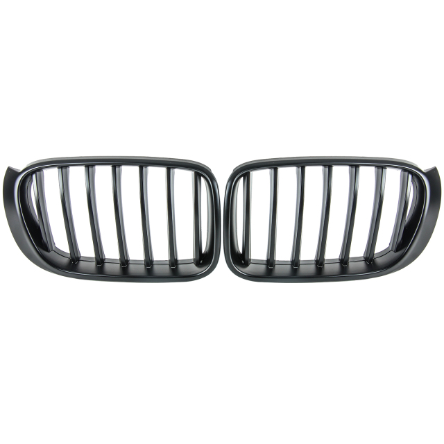 Nieren Grill matt Schwarz Einzelsteg passend für BMW X3 F25 F26 Facelift
