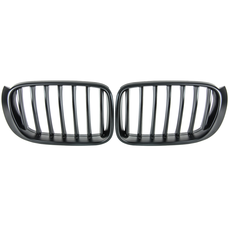 Nieren Grill matt Schwarz Einzelsteg passend für BMW X3 F25 F26 Facelift