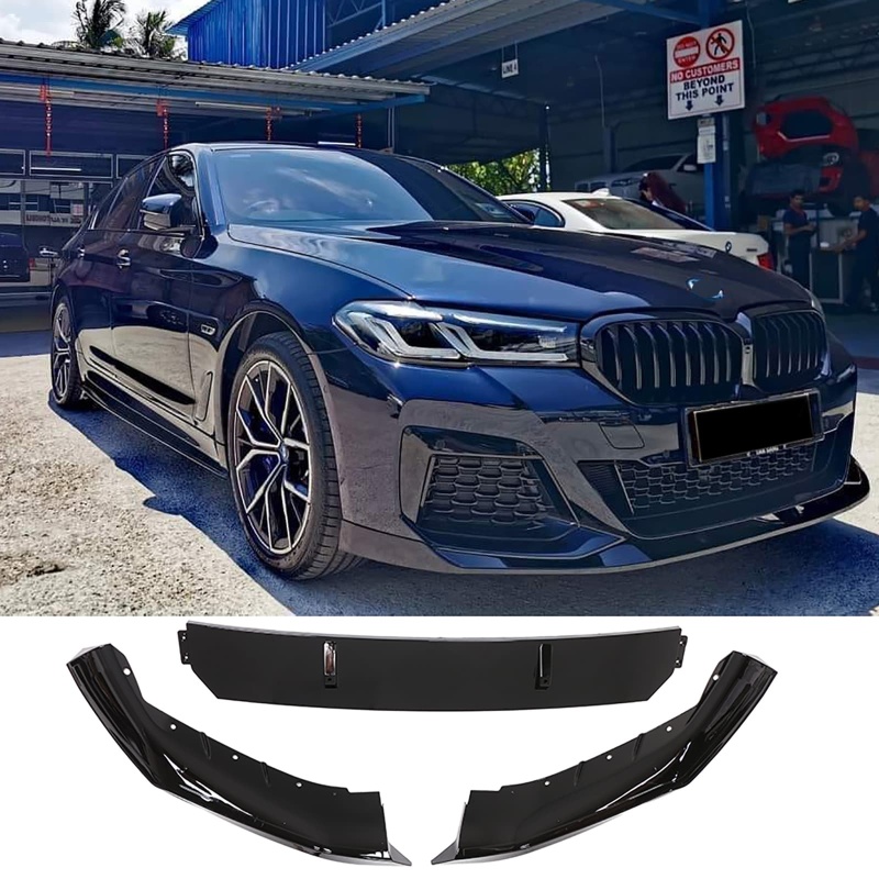 Spoilerlippe Frontlippe GLANZ SCHWARZ für BMW 5er G30 G31 2021-2023