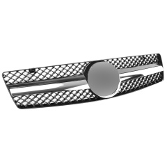 Kühlergrill glanz Schwarz Chrom AMG Look passend für Mercedes SL R129