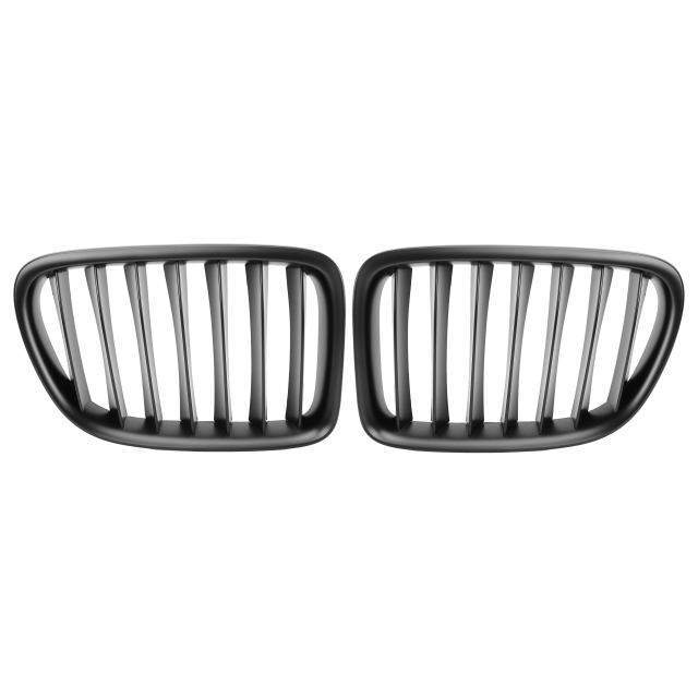Nieren Grill matt Schwarz Einzelsteg passend für BMW X1 E84