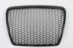 Passt für Audi A6 C6 Waben Grill Kühlergrill Front Grill Schwarz Glanz 08-11