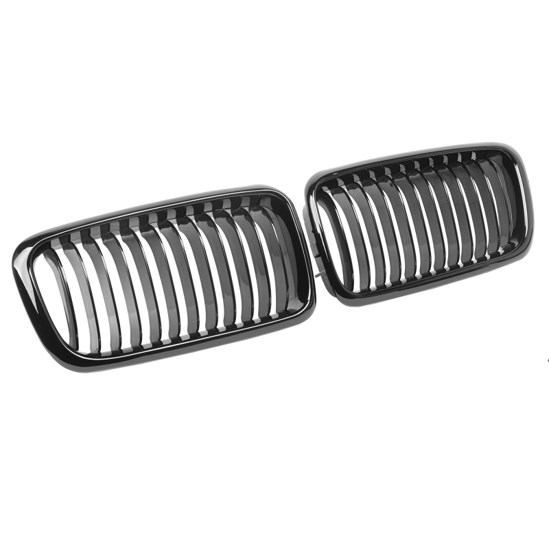 Nieren Grill glanz Schwarz Einzelsteg passend für BMW 7er E38
