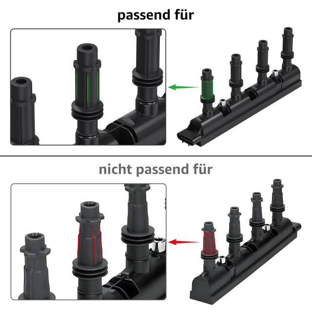 Reparatursatz für Zündspule Opel Corsa D E 1.2/1.4 Abgasnorm Euro 5