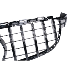 Kühlergrill glanz Schwarz GT Panamericana Grill ohne Kamera Passend für Mercedes C-Klasse W205 C63 Vorfacelift
