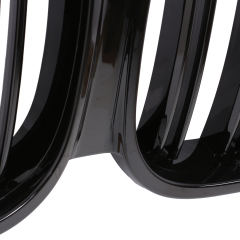 Nieren Grill glanz Schwarz Doppelsteg passend für BMW X1 F48 Facelift