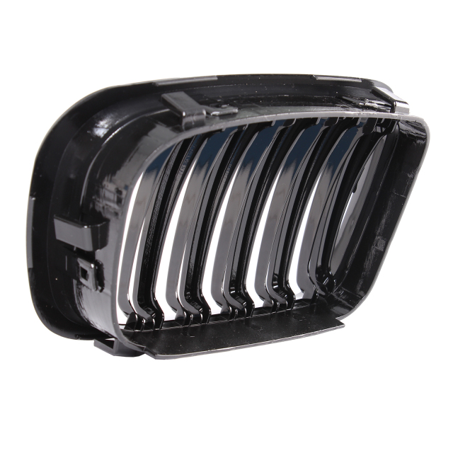 Nieren Grill glanz Schwarz Doppelsteg passend für BMW 3er E46 Vorfacelift